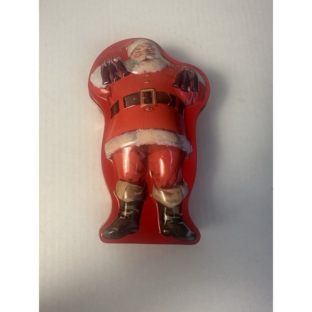 Coca Cola Collector Santa Tin Haddon Sundblom Santa Design From 1944
